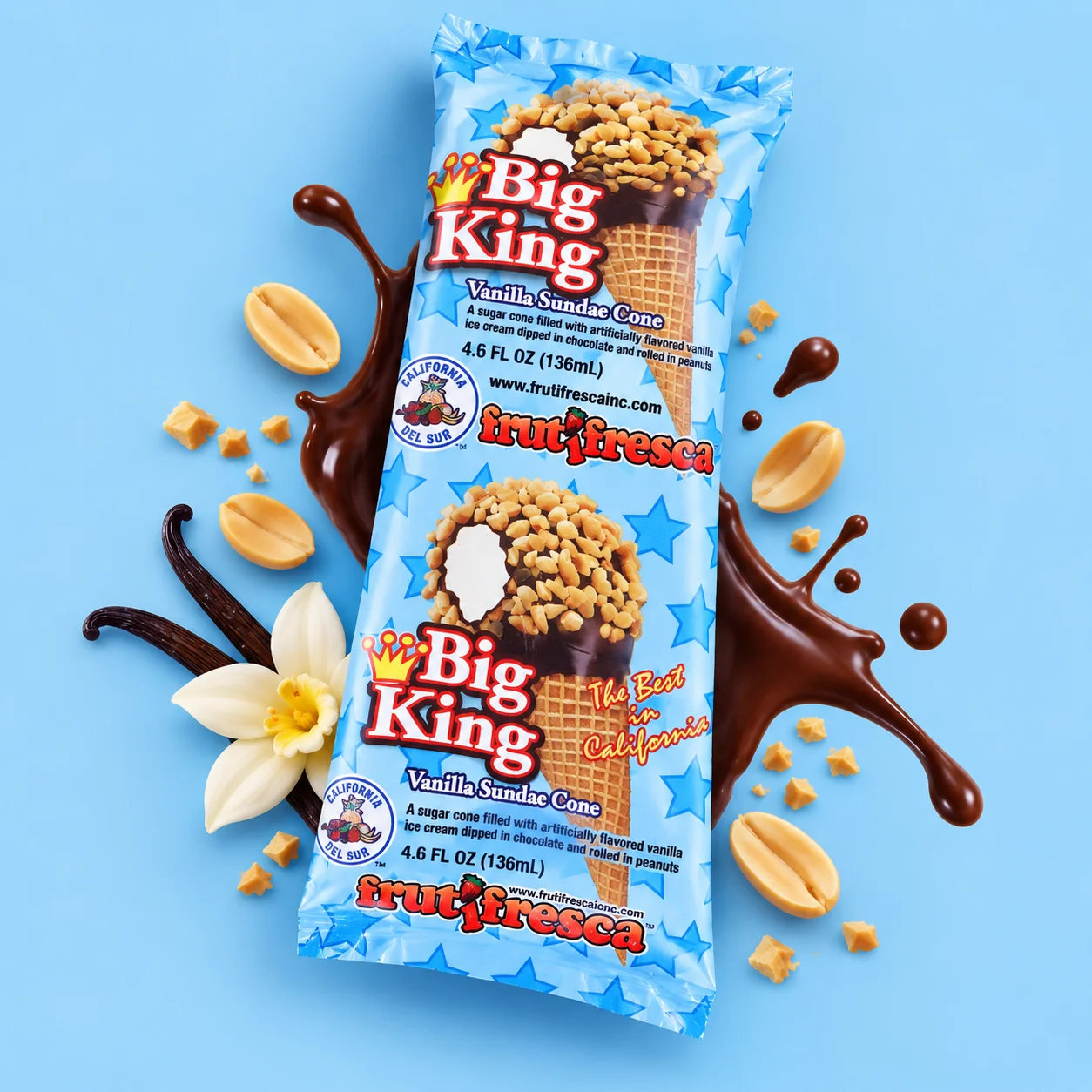 Double King Vainilla Sundae Cone