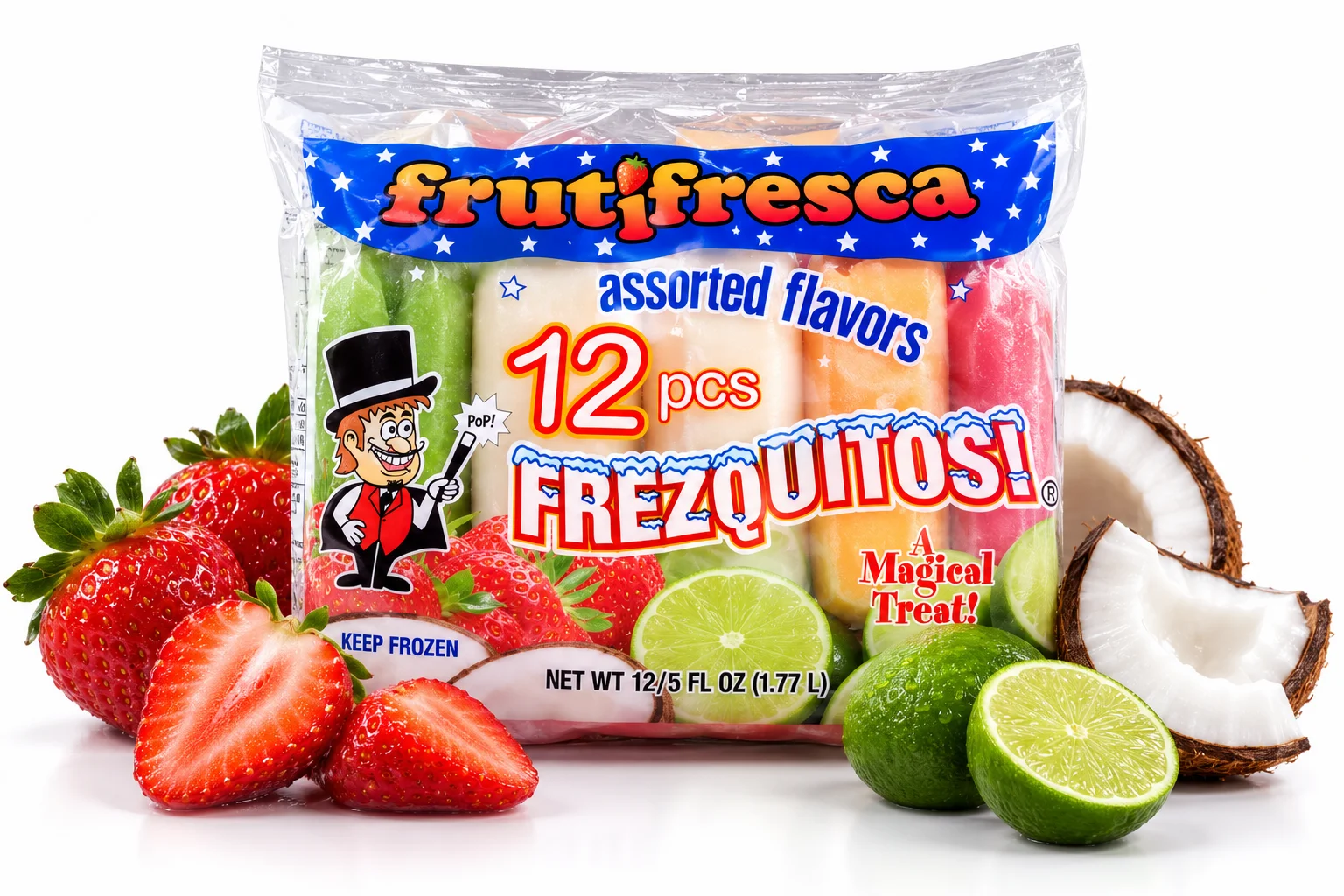 Paquete Familiar de Frezquitos Surtidos de 12 Piezas
